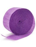 Purple Paper Streamer- 81feet