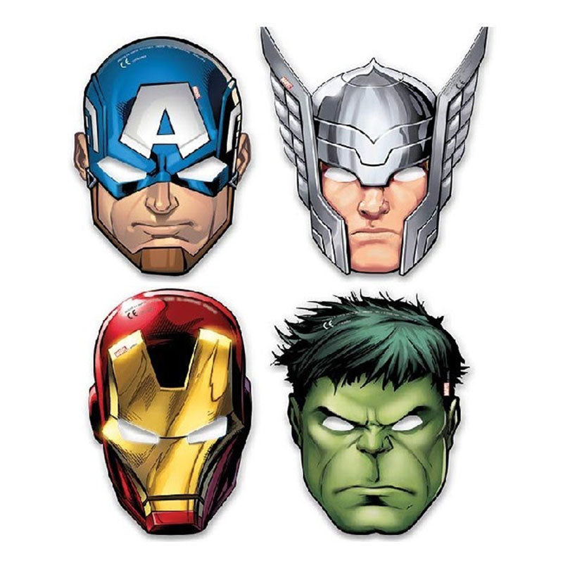 Avengers Die Cut Masks- 6pcs
