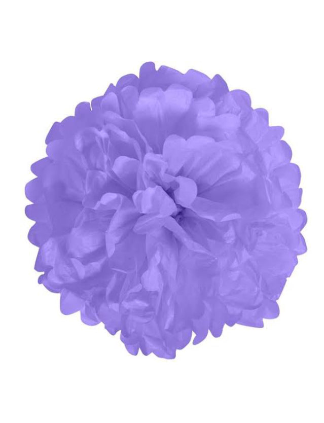 Purple Fluffy Flower -12″