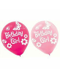 Garden Girl Latex Balloon -6pcs