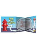 Fire Fighter Invitations with Envelopes -8pcs