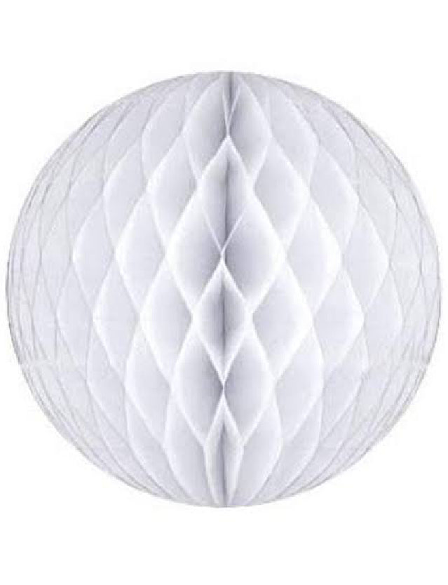 White Honeycomb Ball -10″