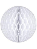 White Honeycomb Ball -10″