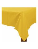 Yellow Plastic Table Cover-Size 54″By 108″