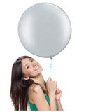 Silver Matte Balloon-18″