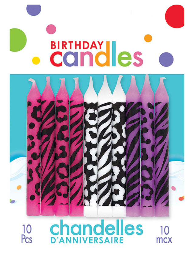 Zebra Print Candle – 10 pcs