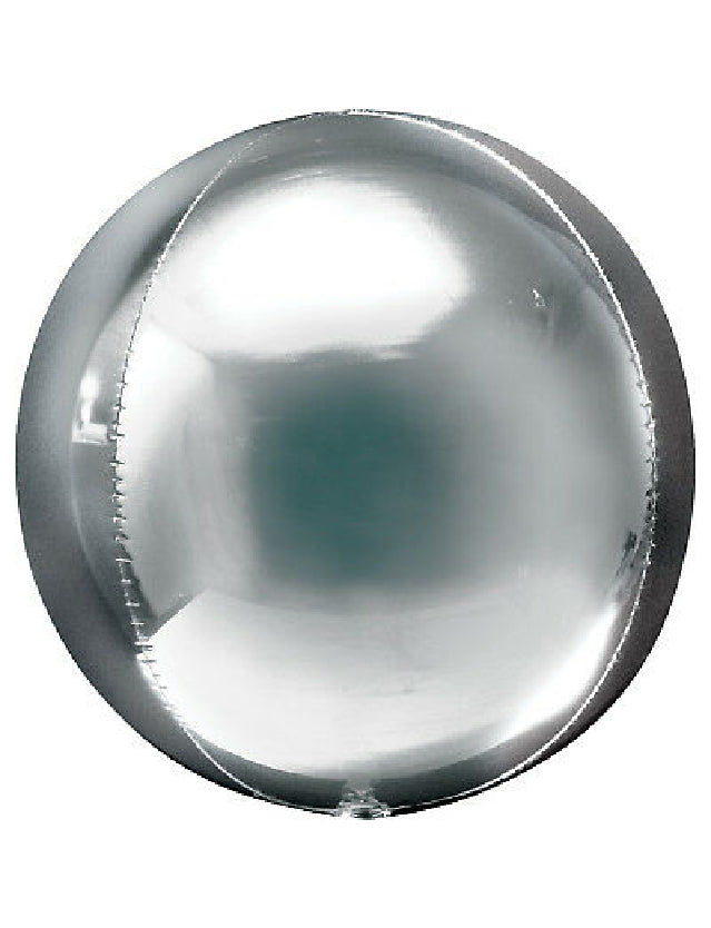Silver Foil Orbz Balloon -32″