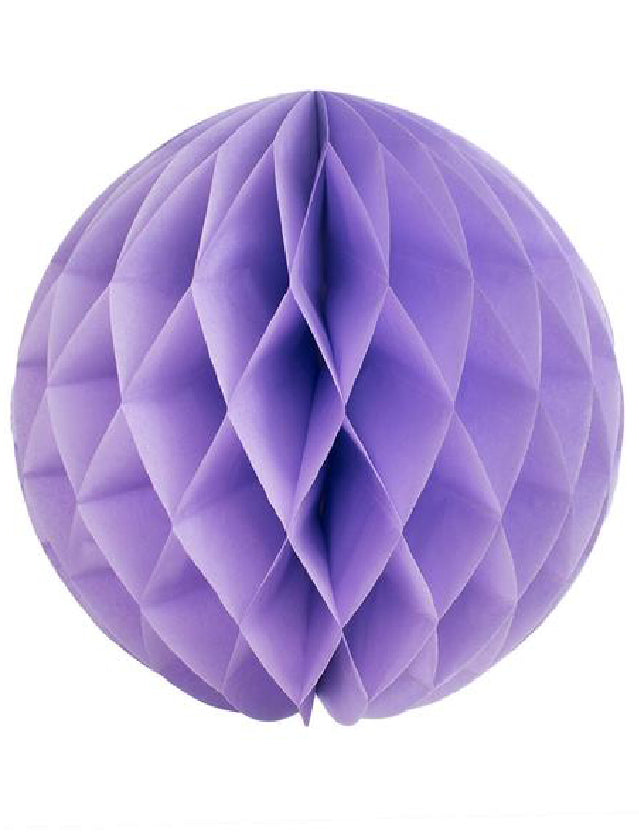 Light Purple Honeycomb Ball -10″