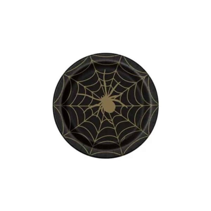 Halloween Spider Web 9″ Plates -8pcs