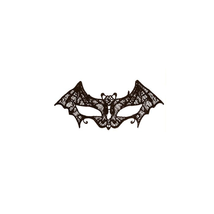 Black Lace Bat Mask
