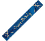 Navy & Gold Foil Birthday Banner – 9ft