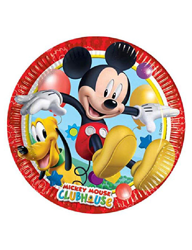 Mickey mouse Round 9” plates -8pcs
