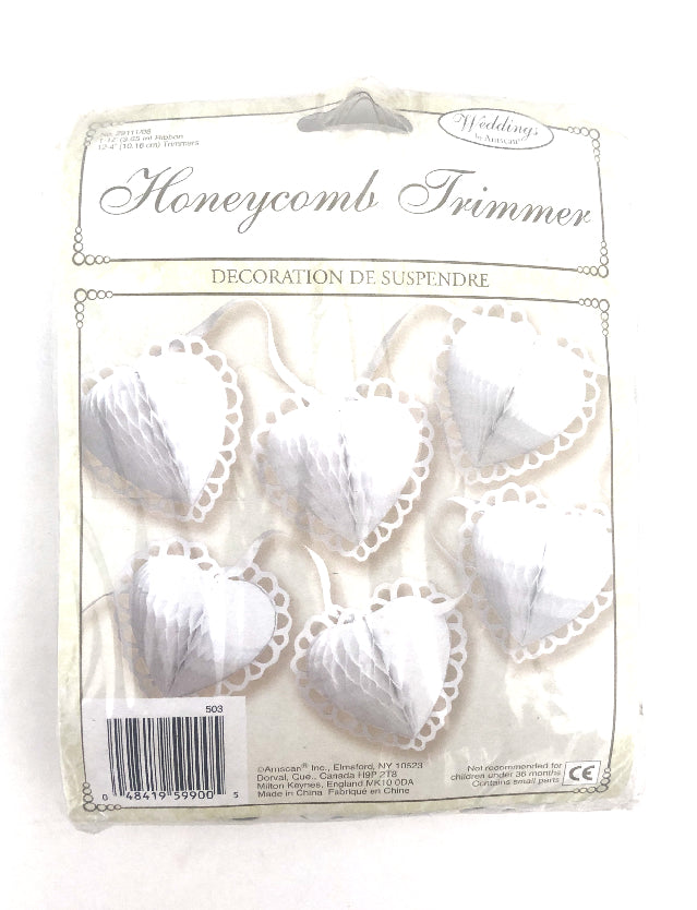Bridal Shower Heart Honeycomb Trimmer -12ft