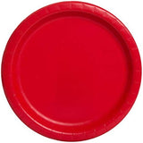 Red 7″ Paper Cake Plates- 20pcs