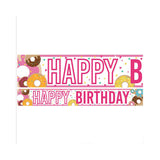 Donut Time Birthday Paper Banners-3pcs