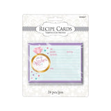 Bridal Shower Recipe Cards-24pcs