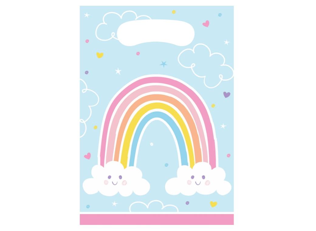 Happy Rainbow Lootbags -8pcs
