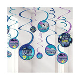 Battle Royal Swirl Decorations 6pcs