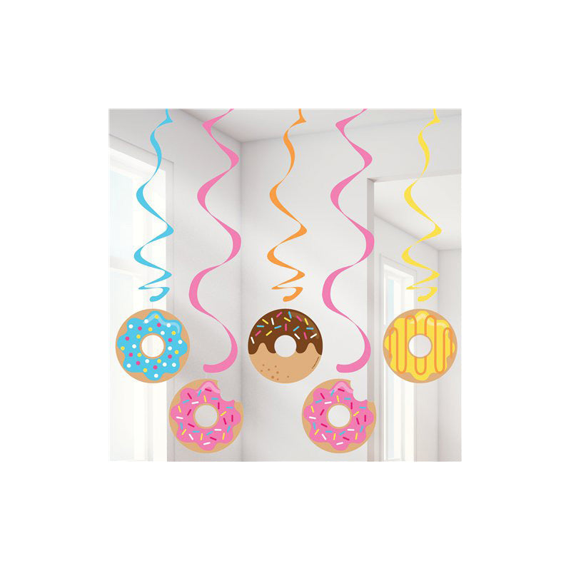 Donut Time Swirl Decoration -5pcs