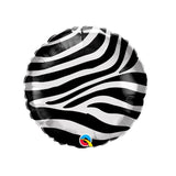 Wild Kingdom Foil 18” Zebra Print