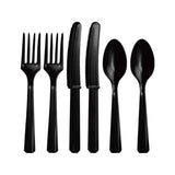 Black Reusable Cutlery – Assorted 18pk