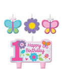 Sweet 1st Birthday Girl Candle-4pcs