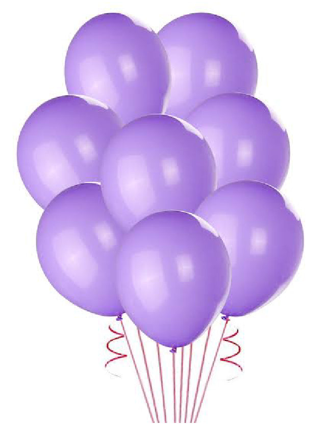 Purple Latex Balloons- 15pcs