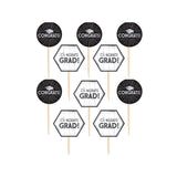 Graduation Cupcake Picks -24pcs