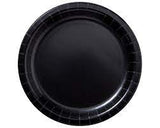Black Plastic Plates 9in-20Pcs