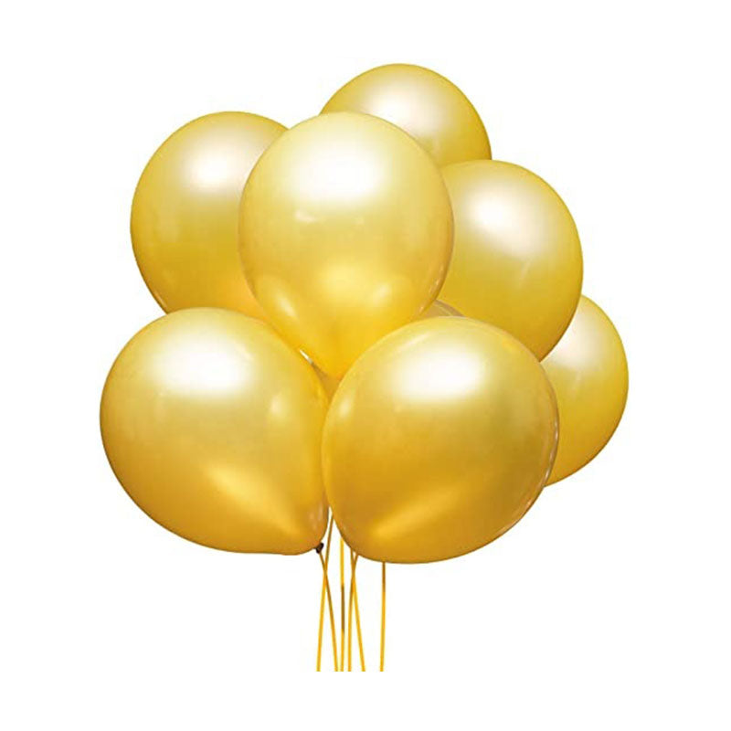 Golden Latex Balloons – 15pcs