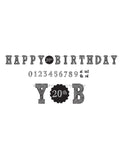Chalkboard Happy Birthday Add an Age Banner -Over 10ft