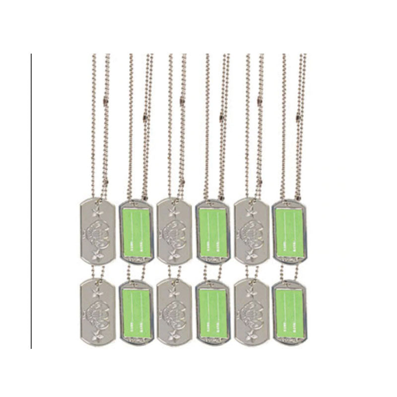 Camouflage Dog Tags -12pcs