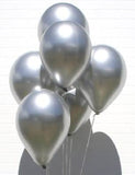 Chrome Silver Mettalic Balloons – 10pcs