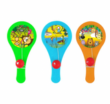 Jungle Animal Mini Paddle Bat and Ball Game -12pcs