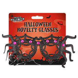 Halloween Spider Web Glitter Novelty Fancy Dress Glasses