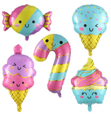 Ice Cream Foil Balloon Large -5pcs