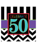 50th Birthday Sparkle Lunch Napkins -16pcs2