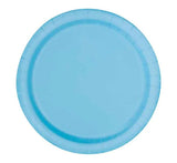 Light Blue 9" Paper Plates -16pcs