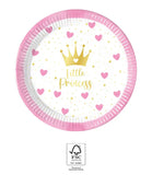 Birthday Princess Plates -8pcs
