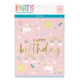Unicorn Party time Goodie Bags -8pcs